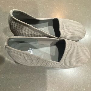 Eileen Fisher Women's Demi Taupe Stretch Knit Loafers